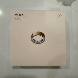 Oura Ring Gen 4 in Gold, size 8